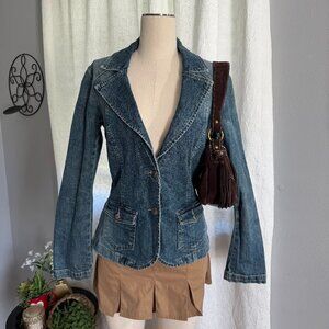 Y2K Calvin Klein Denim Blazer Jacket